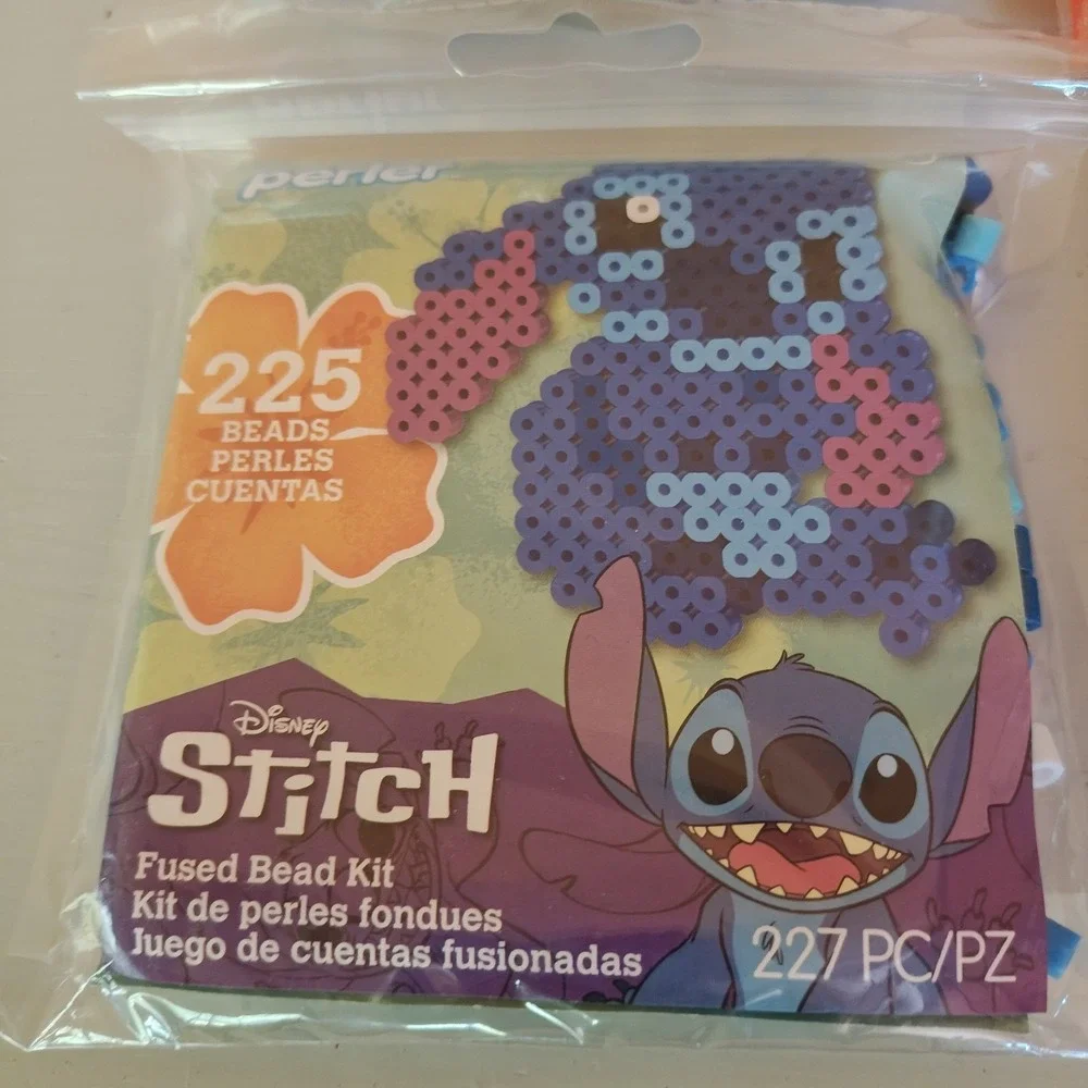 Perler Disney Stitch Fused Bead Kit Lot of 4‎ Kids Craft Age 6+ 225 Beads